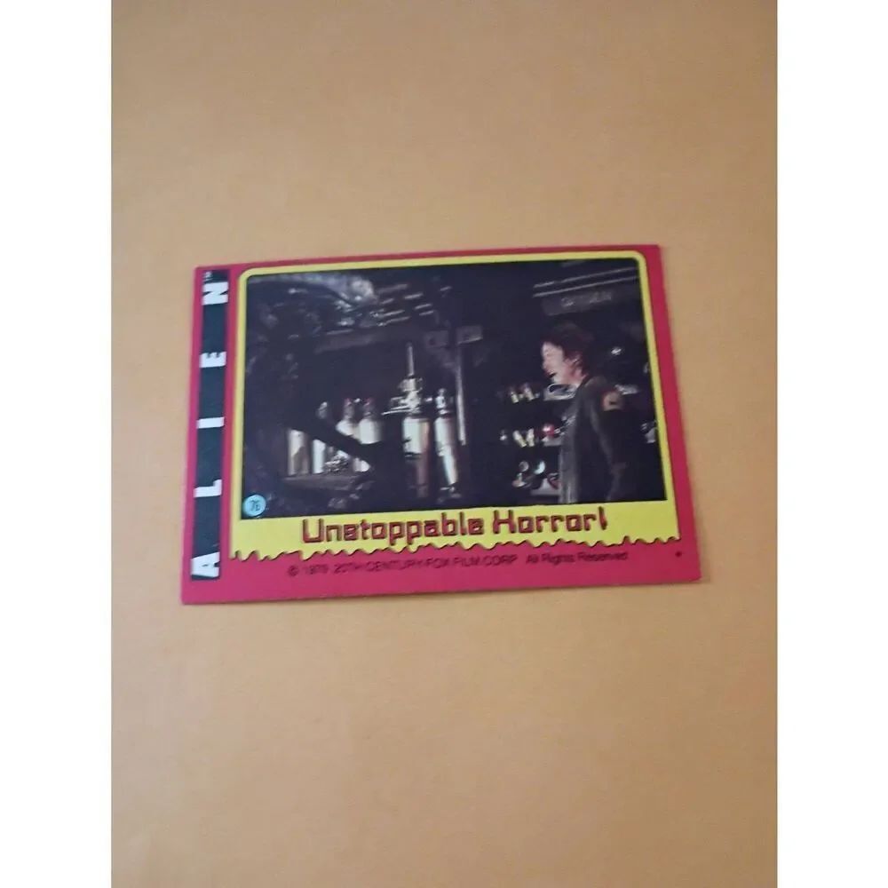 Vintage Collectible 1979 Alien Trading Card #76 20th Century Fox Raw Ungraded